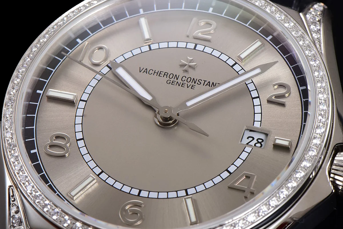 Fiftysix Grey Dial with Diamond Bezel in Steel Ref: 4600E