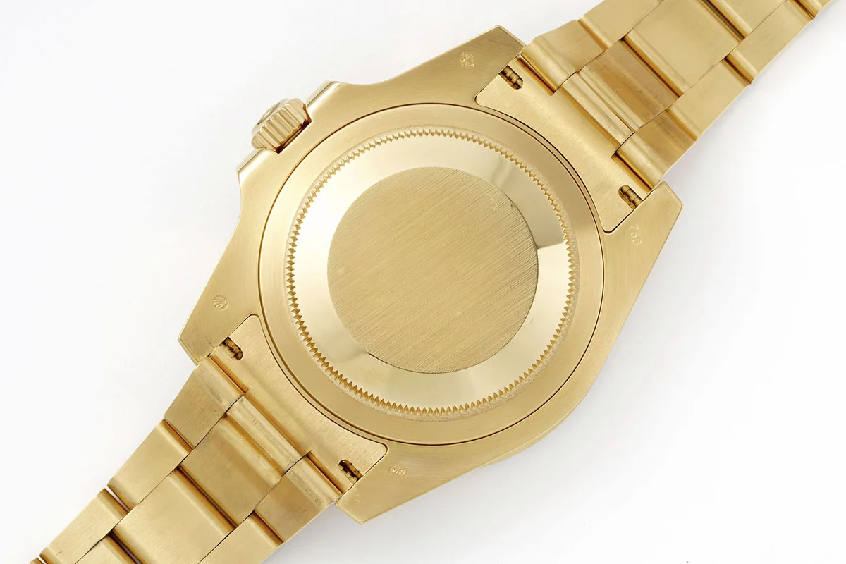 GMT Master II 116718LN Black Dial in Yellow Gold