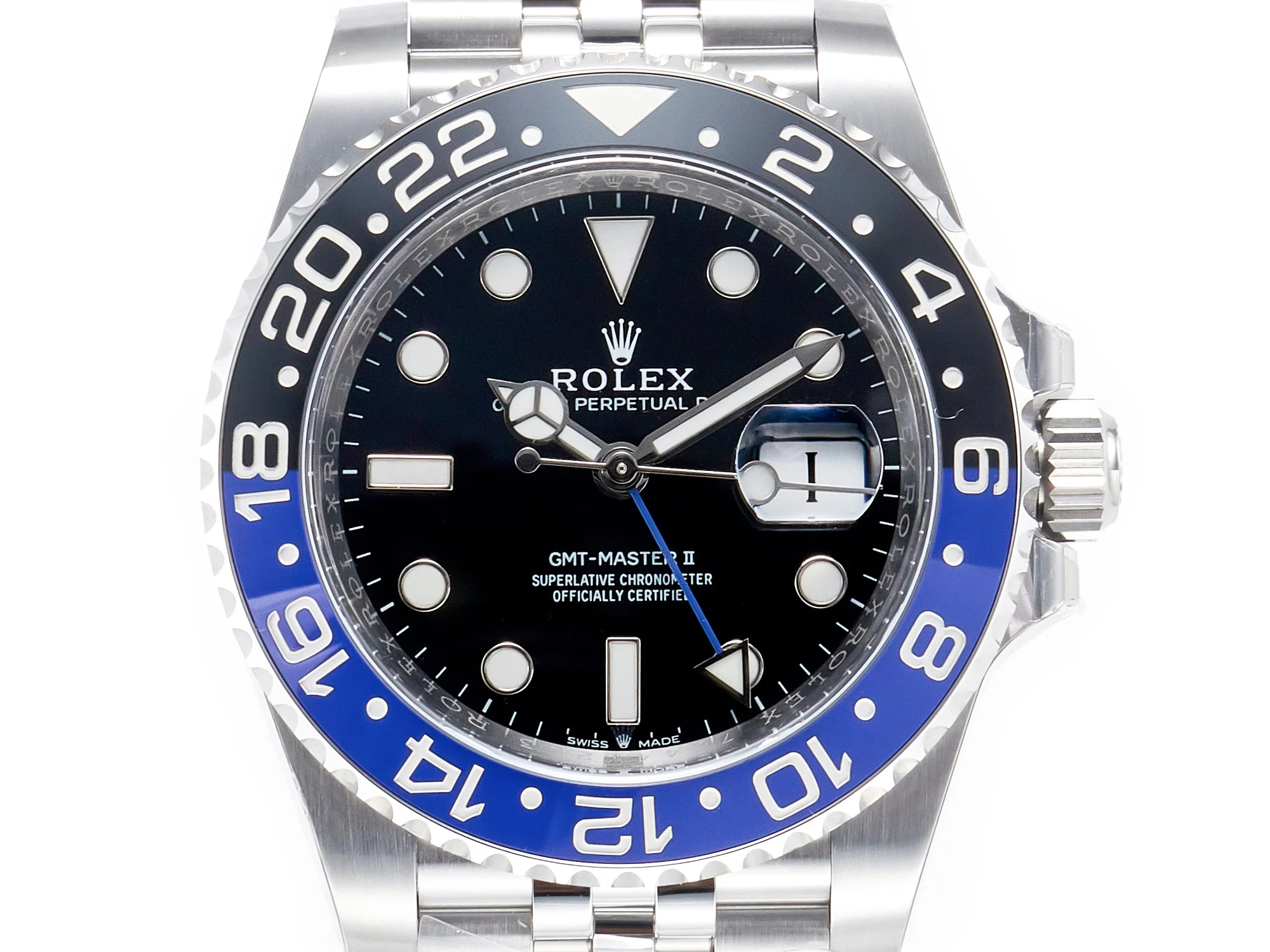 GMT-Master II 126710 BLNR Clean Black/Blue Ceramic 904L Steel Best Edition on Jubilee Bracelet DD3285