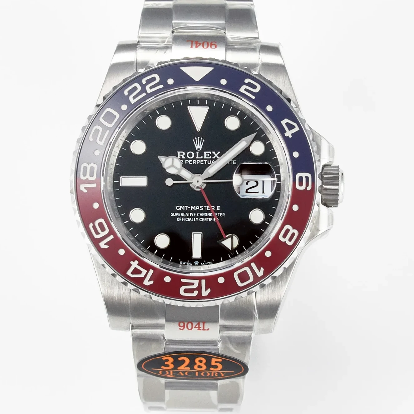 GMT-Master II 126710 BLRO Blue/Red Ceramic QF 1:1 Best Edition on Oyster Bracelet VR3285 CHS