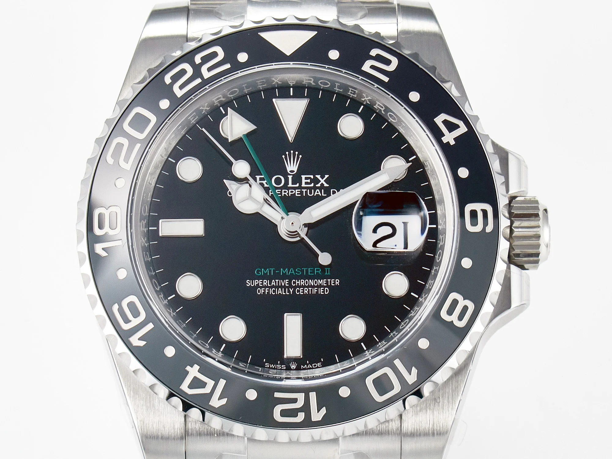 GMT-Master II 126710 GRNR Black/Gray Ceramic 904L Steel Clean 1:1 Best Edition on Oyster Strap DD3285