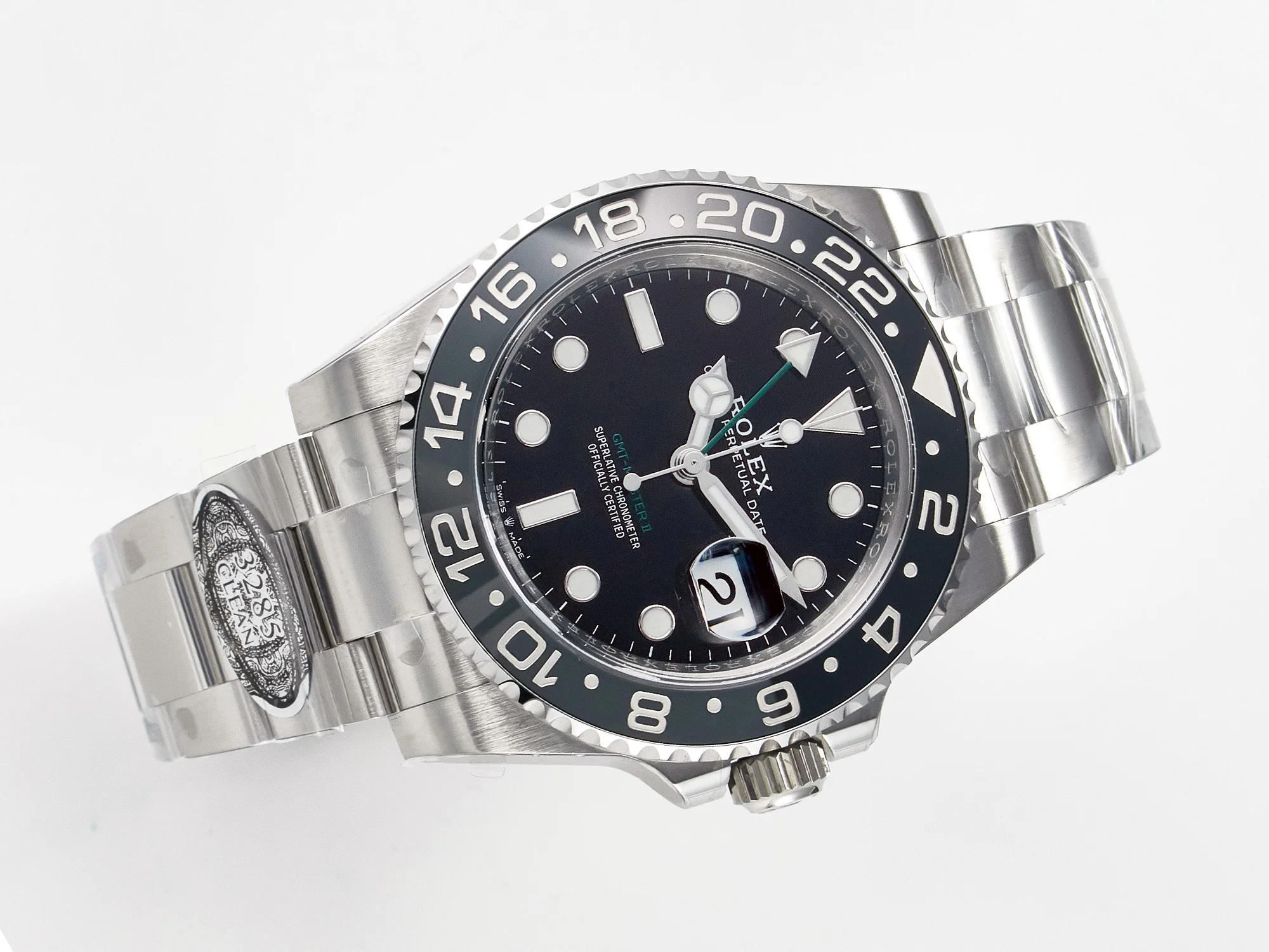 GMT-Master II 126710 GRNR Black/Gray Ceramic 904L Steel Clean 1:1 Best Edition on Oyster Strap DD3285