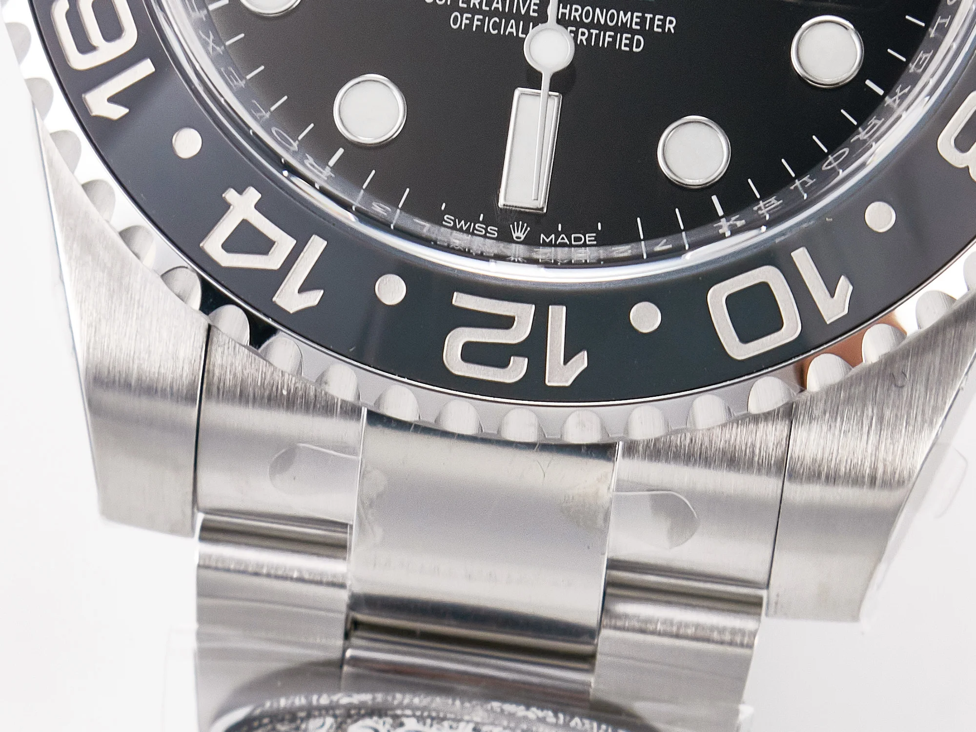GMT-Master II 126710 GRNR Black/Gray Ceramic 904L Steel Clean 1:1 Best Edition on Oyster Strap DD3285