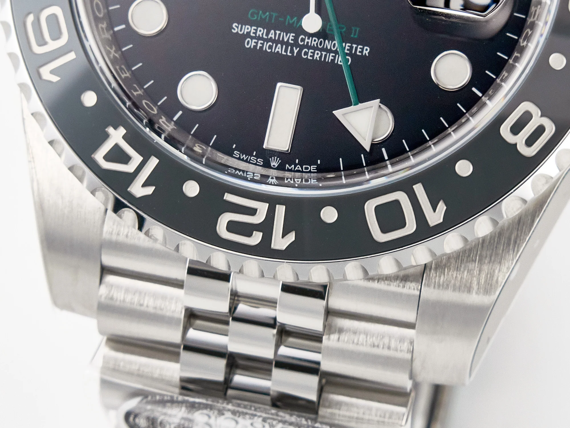 GMT-Master II 126710 GRNR Black/Gray Ceramic 904L Steel Clean 1:1 Best Edition on Jubilee Strap DD3285