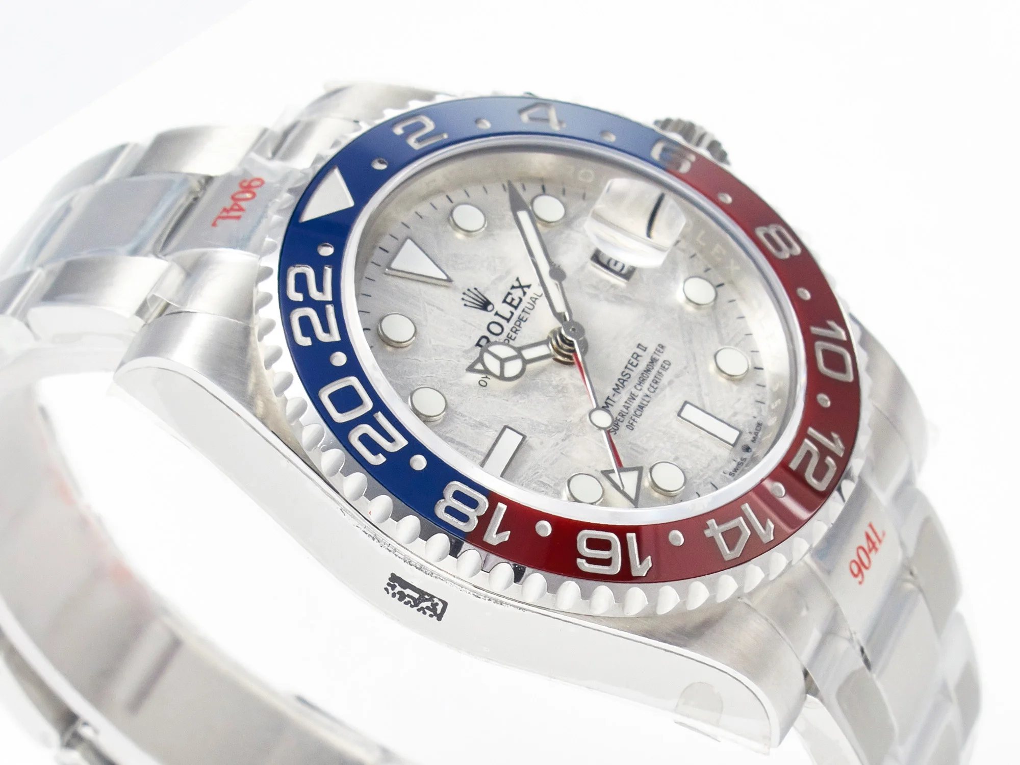 GMT-Master II 126719 BLRO Blue/Red Ceramic GMF Best Edition Meteorite Dial on Bracelet A3285 CHS