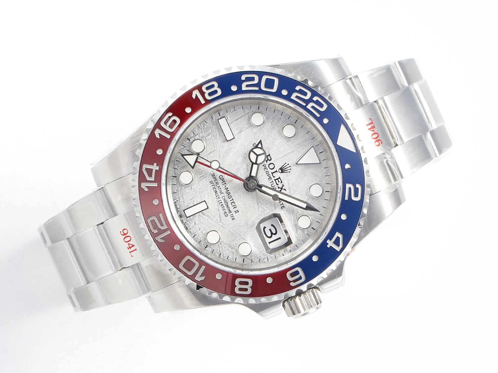 GMT-Master II 126719 BLRO Blue/Red Ceramic GMF Best Edition Meteorite Dial on Bracelet A3285 CHS