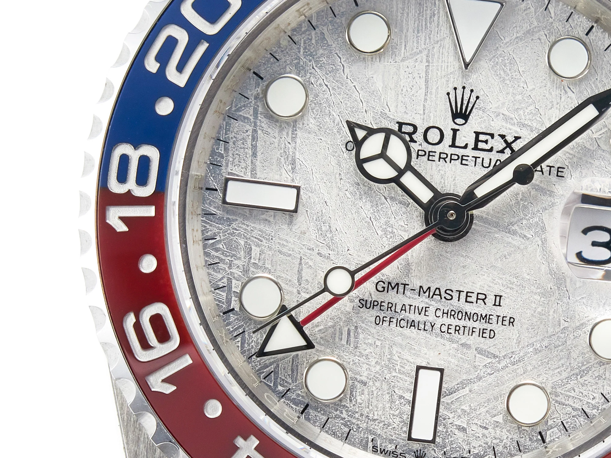GMT-Master II 126719 BLRO Blue/Red Ceramic GMF Best Edition Meteorite Dial on Bracelet A3285 CHS
