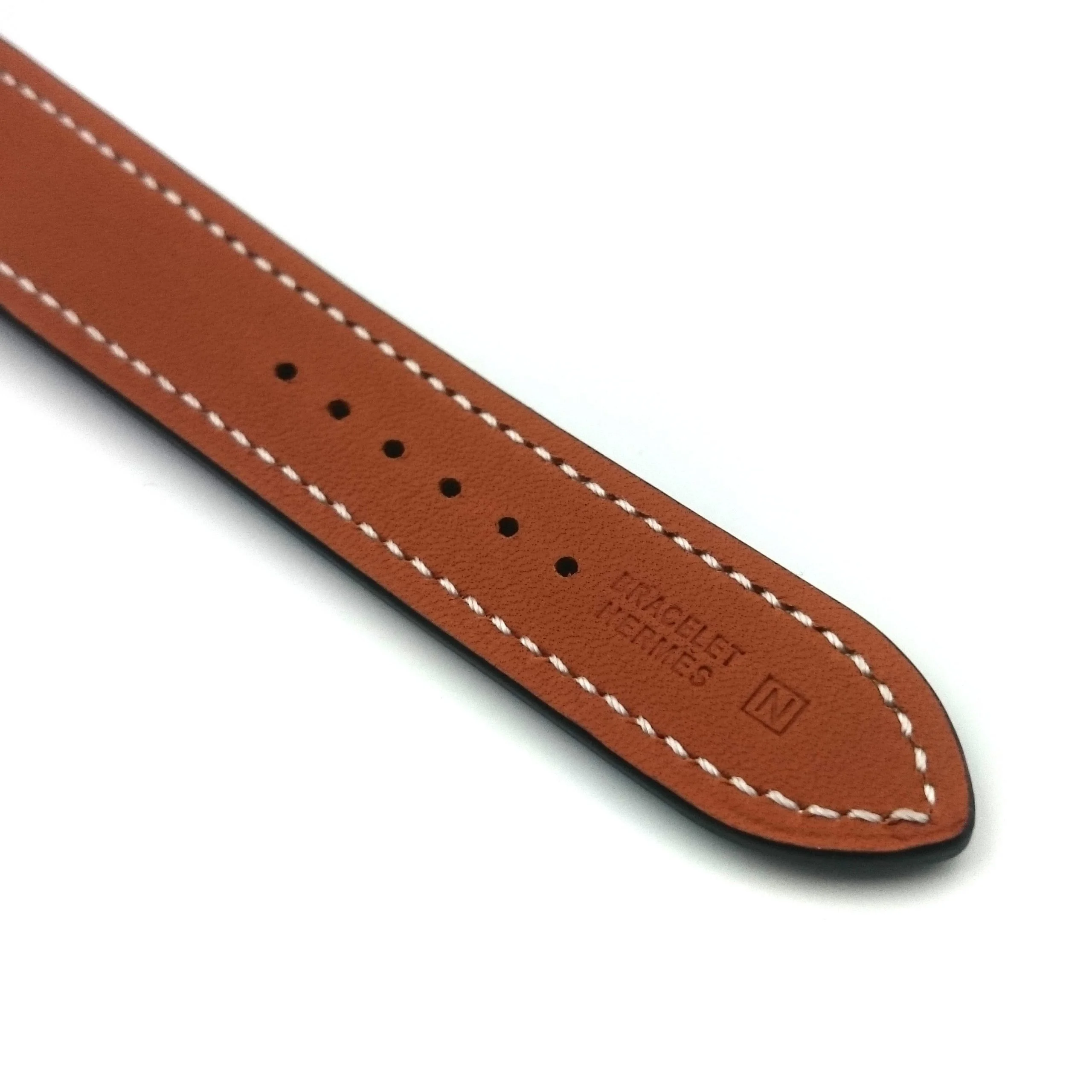 Heure H Rose Gold on Violet Epsom Leather Strap