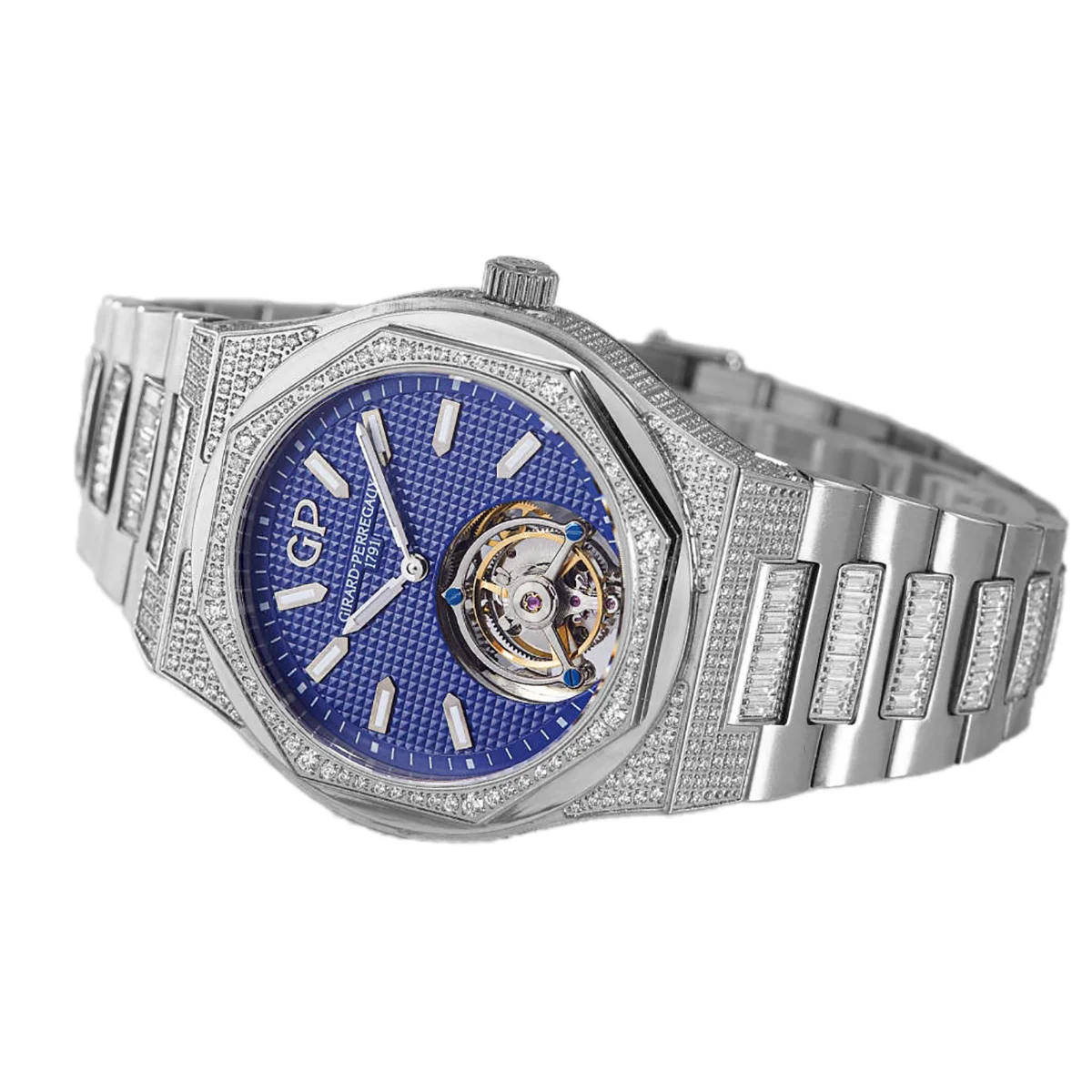 Laureato Tourbillon Blue Dial in Titanium