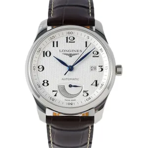 Master Collection White Dial in Steel Ref. L2.908.4.78.3