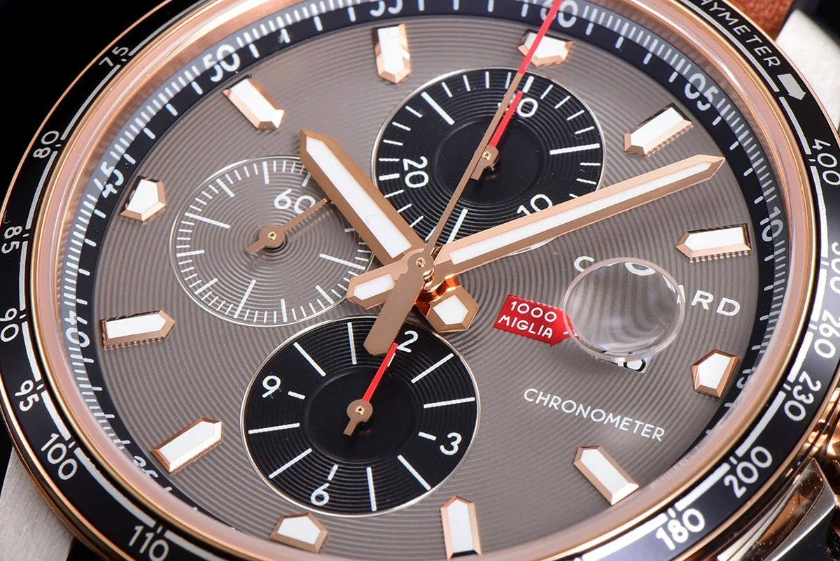 Mille Miglia GTS Chrono Grey Dial in Rose Gold/Steel