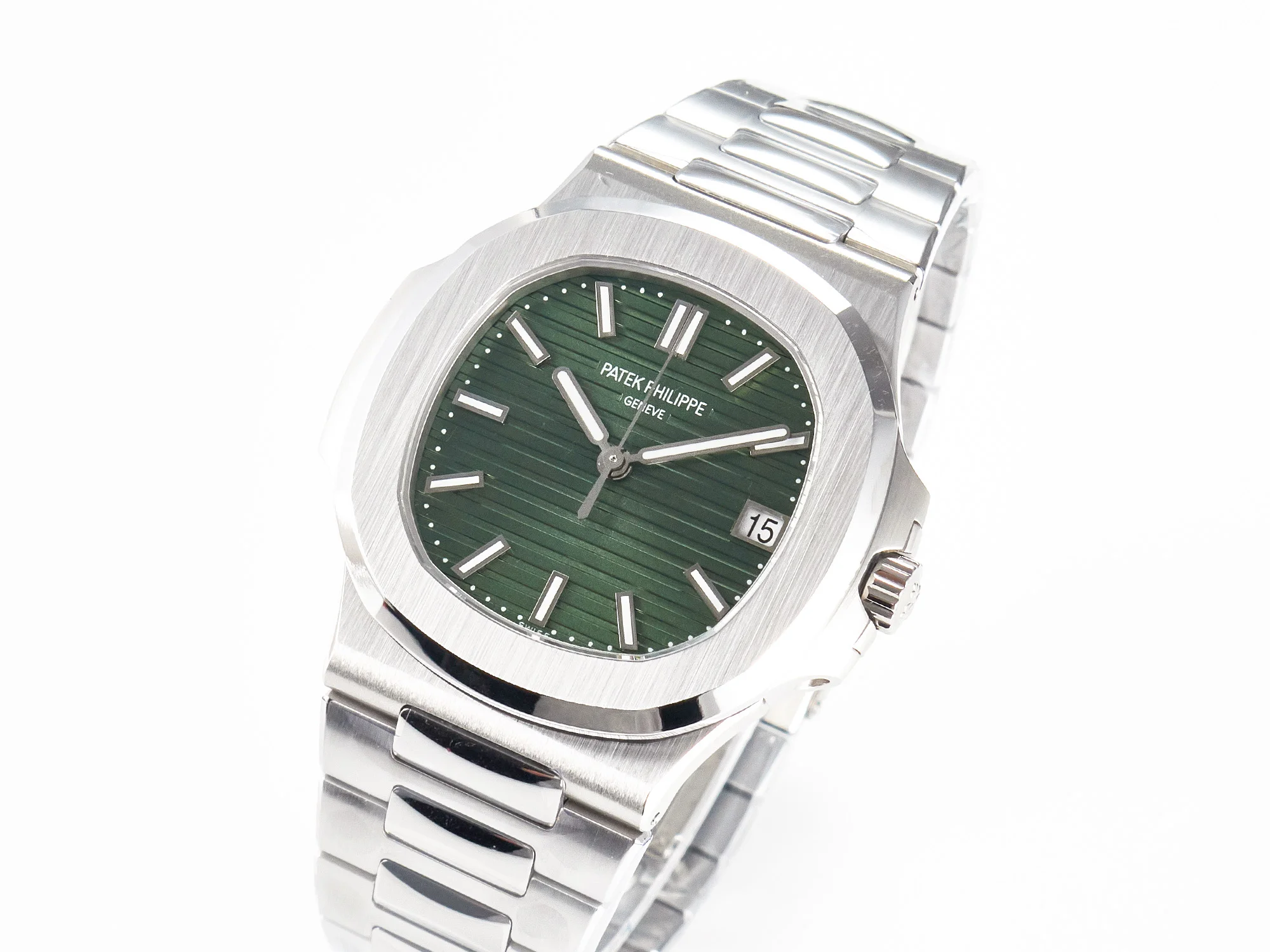 Nautilus 5711/1A 3KF 1:1 Best Edition Green Dial on SS Bracelet A324 Super Clone V2