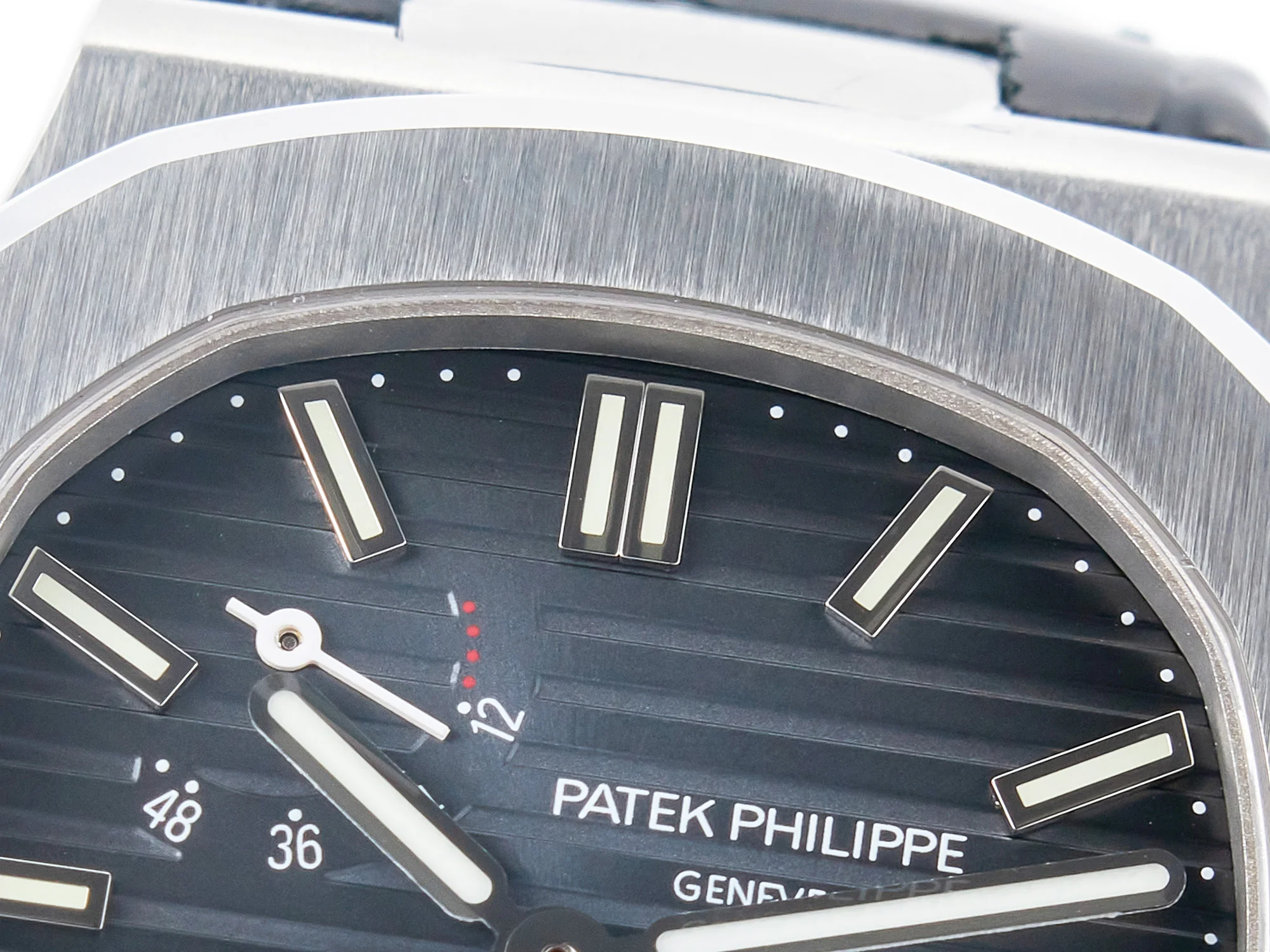 Nautilus 5712 SS PPF 1:1 Best Edition Blue Dial on Black Leather Strap A240 Super Clone V2