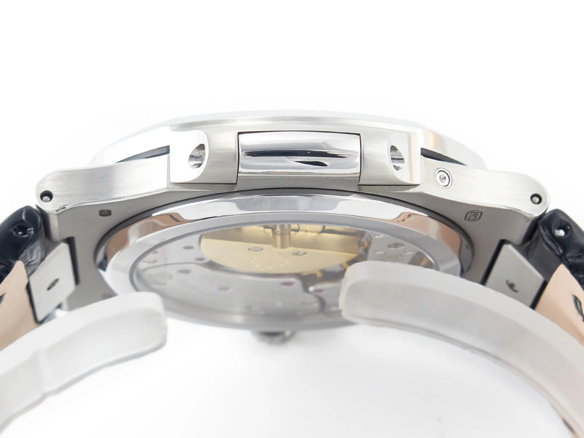 Nautilus 5712 SS PPF 1:1 Best Edition Blue Dial on Black Leather Strap A240 Super Clone V2