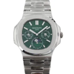 Nautilus 5740 Green Dial in Steel