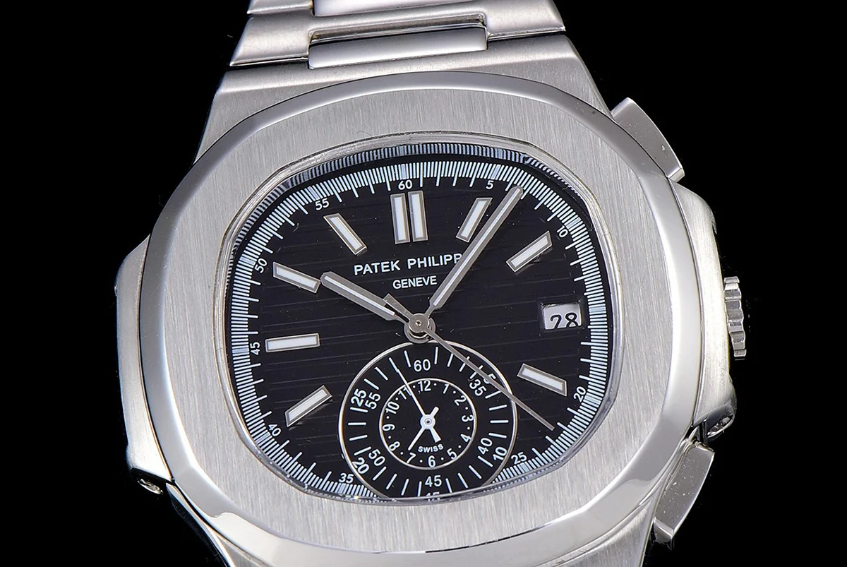 Nautilus 5980 Black Dial in Steel