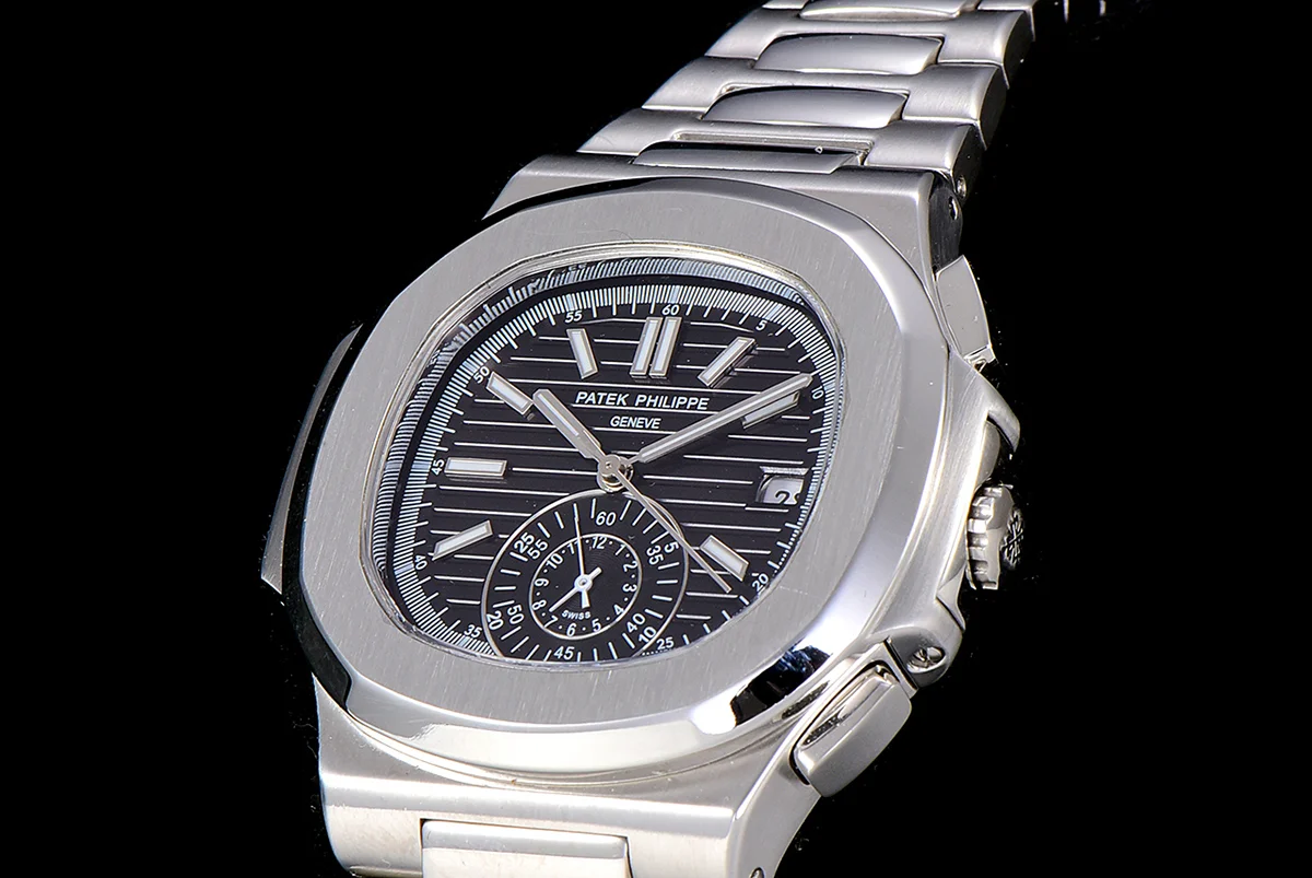 Nautilus 5980 Black Dial in Steel