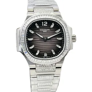 Nautilus 7118 Grey Dial with Diamond Markers