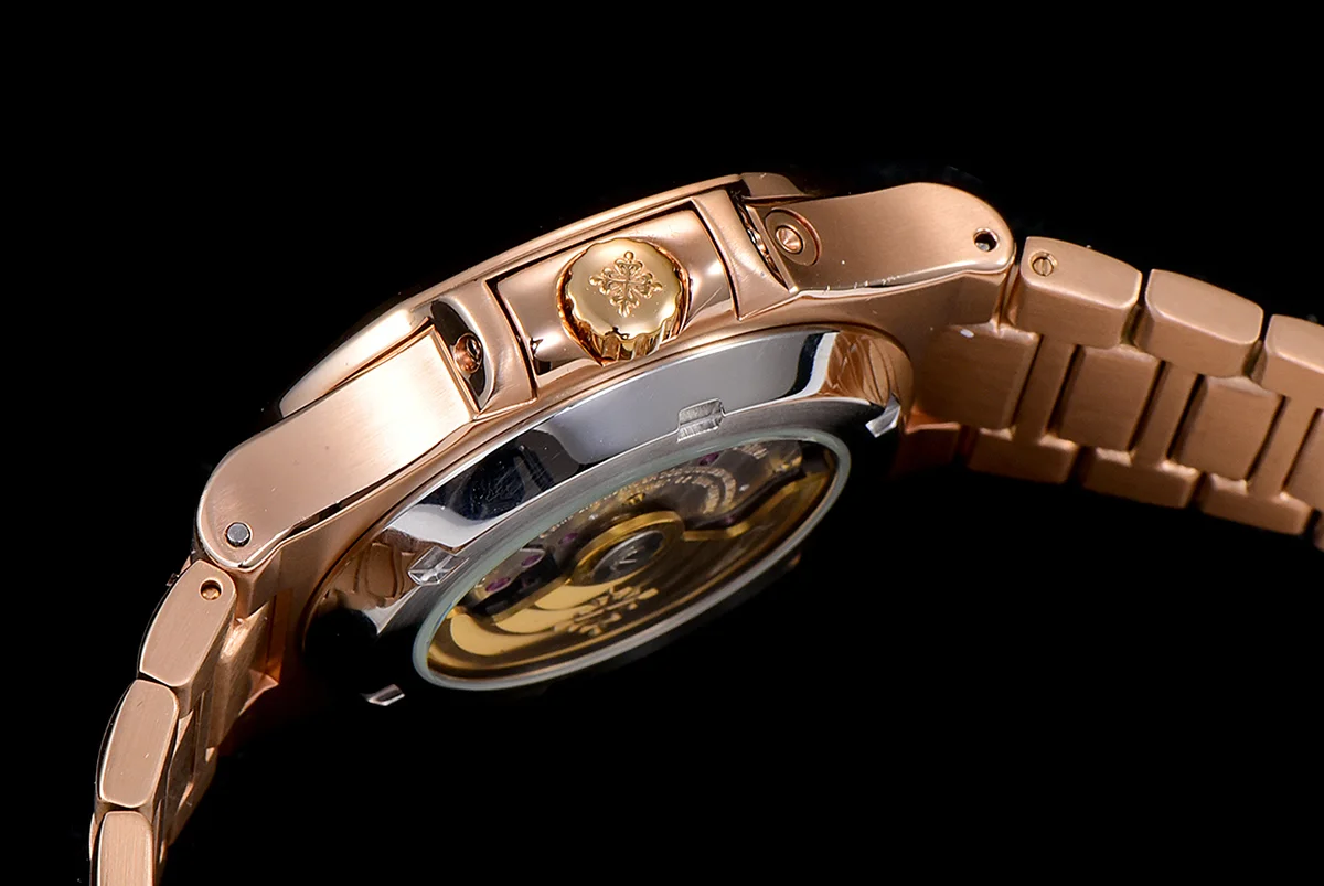Nautilus Chronograph 5980/1R Black Dial in Rose Gold