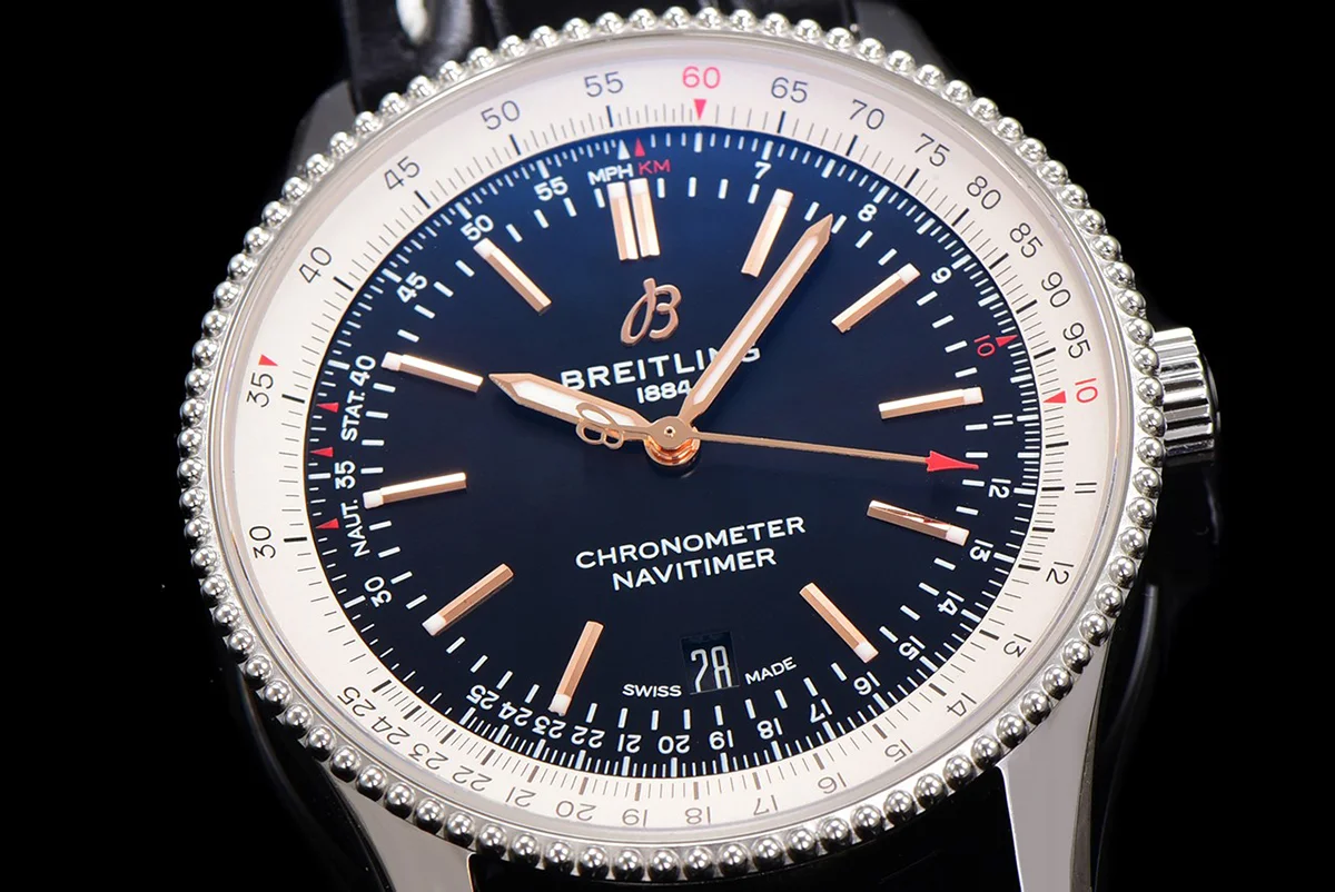 Navitimer Automatic 41 Black and White Dial in Steel
