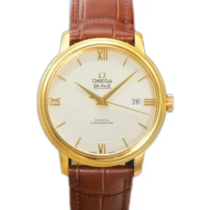 Omega De Ville Prestige Co‑Axial Master Chronometer 40mm White Dial in Yellow Gold