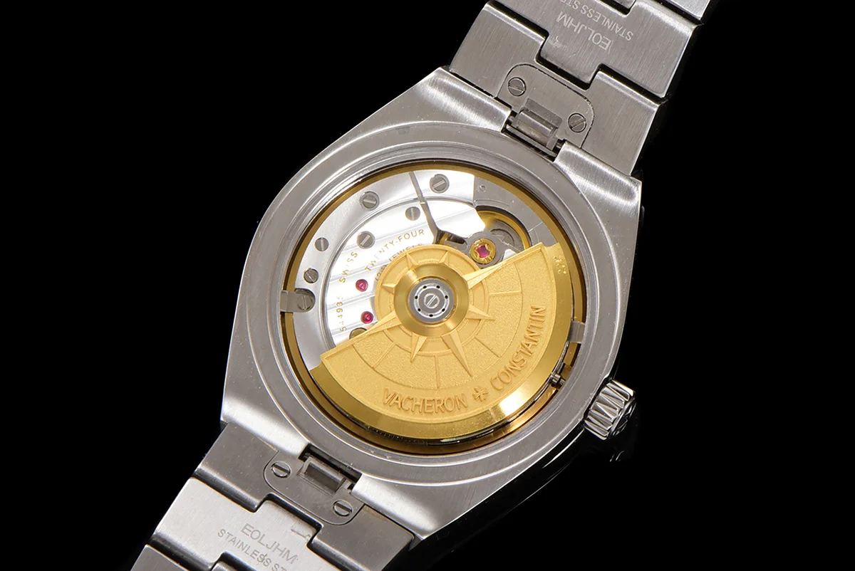 Overseas Black Dial Ref. 4205 35mm in Steel