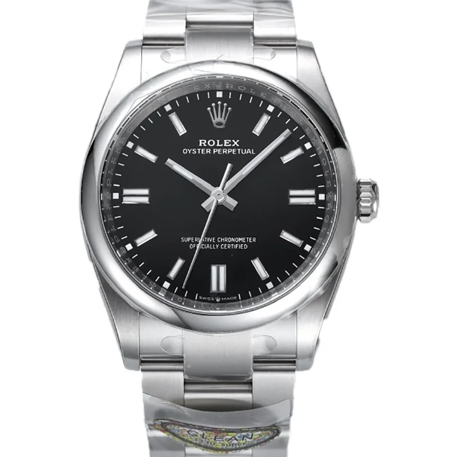 Oyster Perpetual 41mm Bright Black Dial 124300
