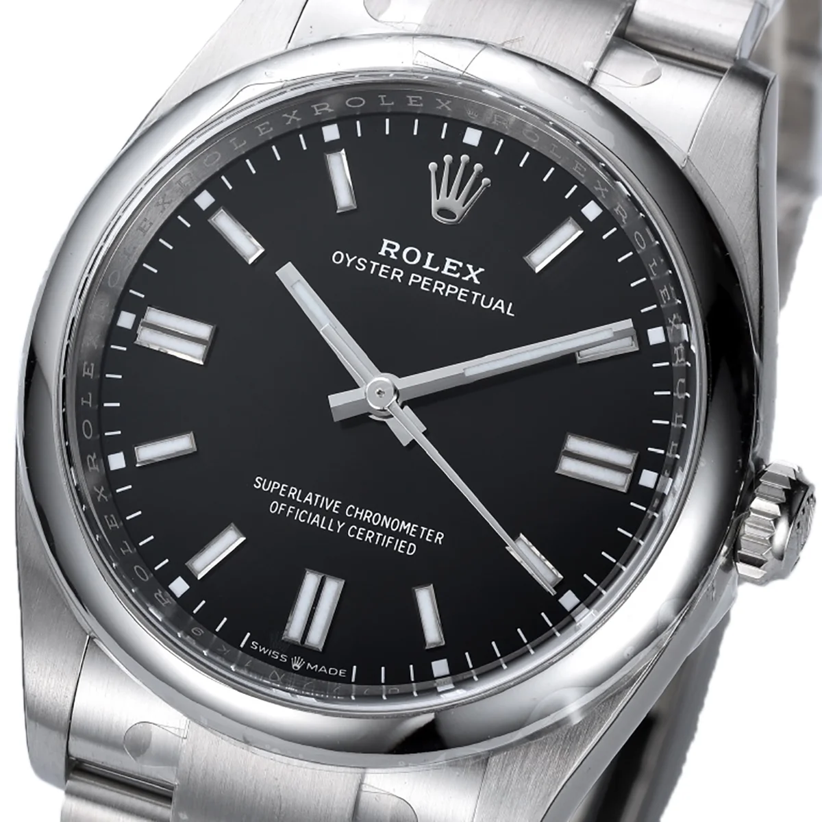 Oyster Perpetual 41mm Bright Black Dial 124300
