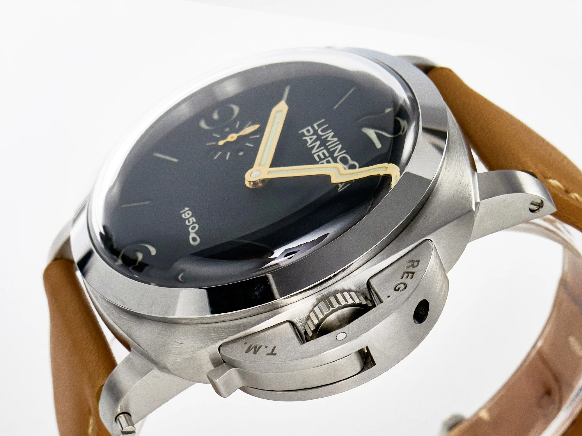 PAM127 E VSF 1:1 Best Edition on Brown Leather Strap A6497 with Y-Incabloc