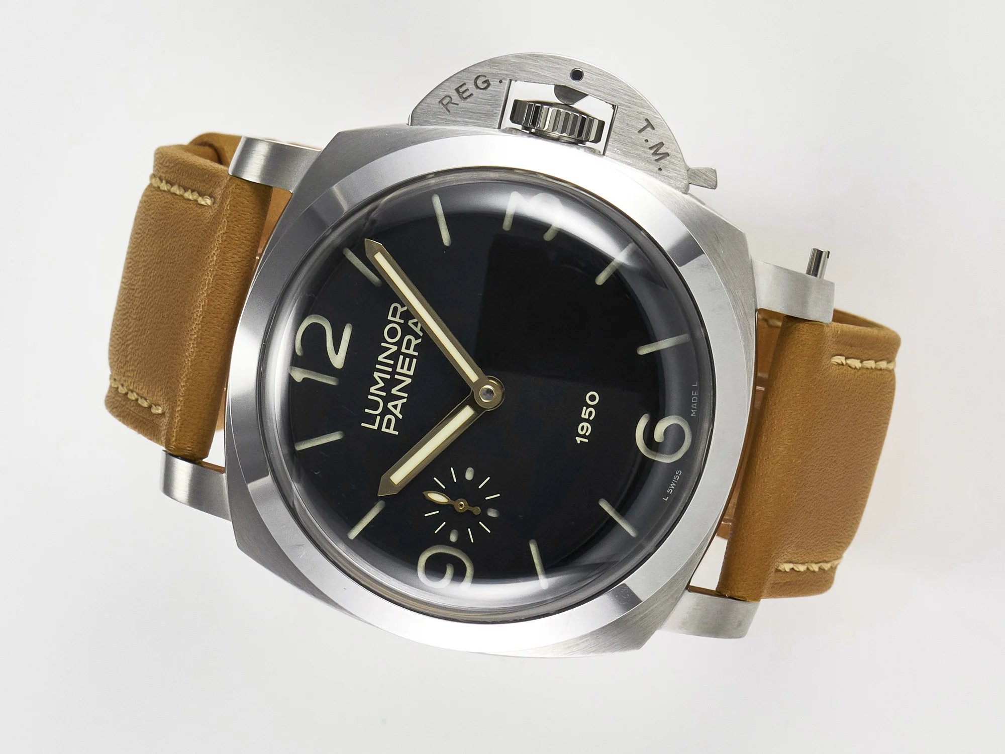 PAM127 E VSF 1:1 Best Edition on Brown Leather Strap A6497 with Y-Incabloc