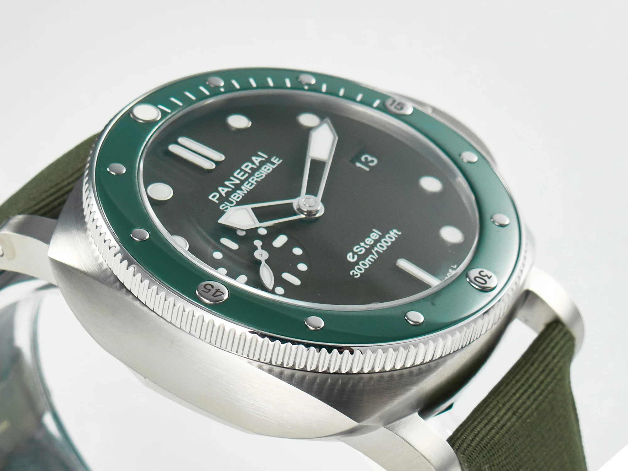 PAM1287 V TTF 1:1 Best Edition Green Dial on Green Nylon Strap P900
