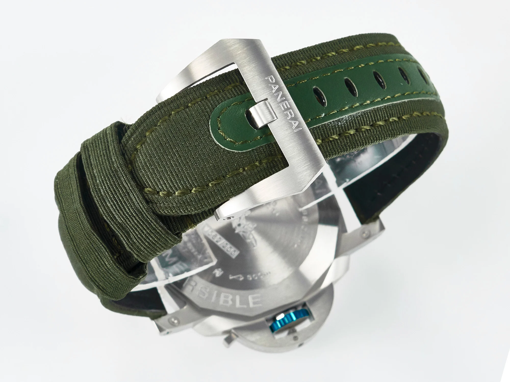 PAM1287 V TTF 1:1 Best Edition Green Dial on Green Nylon Strap P900