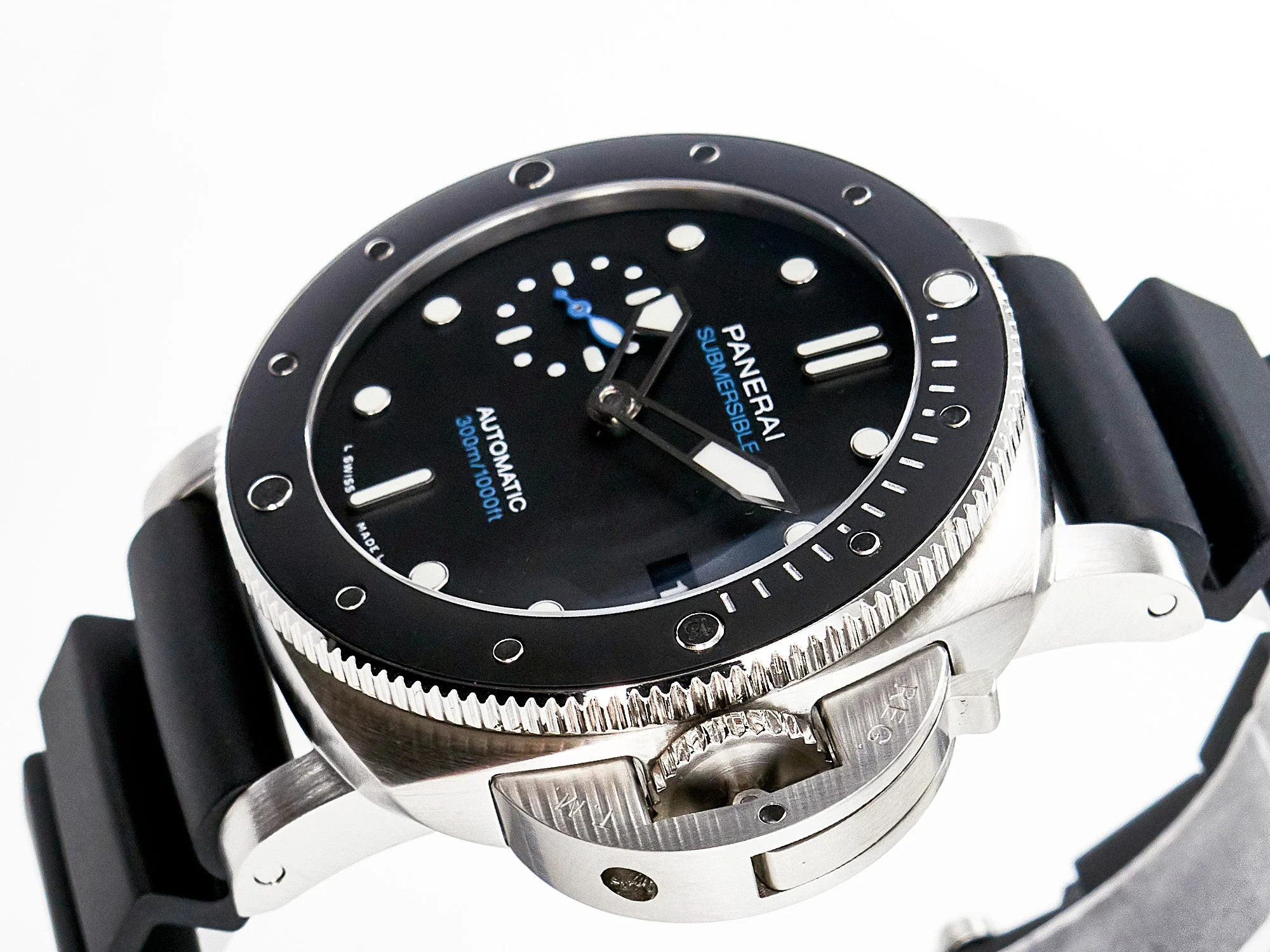 PAM683 Luminor Submersible 42mm VSF Best Edition Black Dial on Rubber Strap P900 Clone