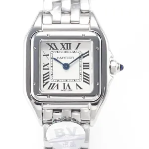 Panthère Secrete De Ladies 27mm SS BVF 1:1 Best Edition White Dial on SS Bracelet Ronda Quartz