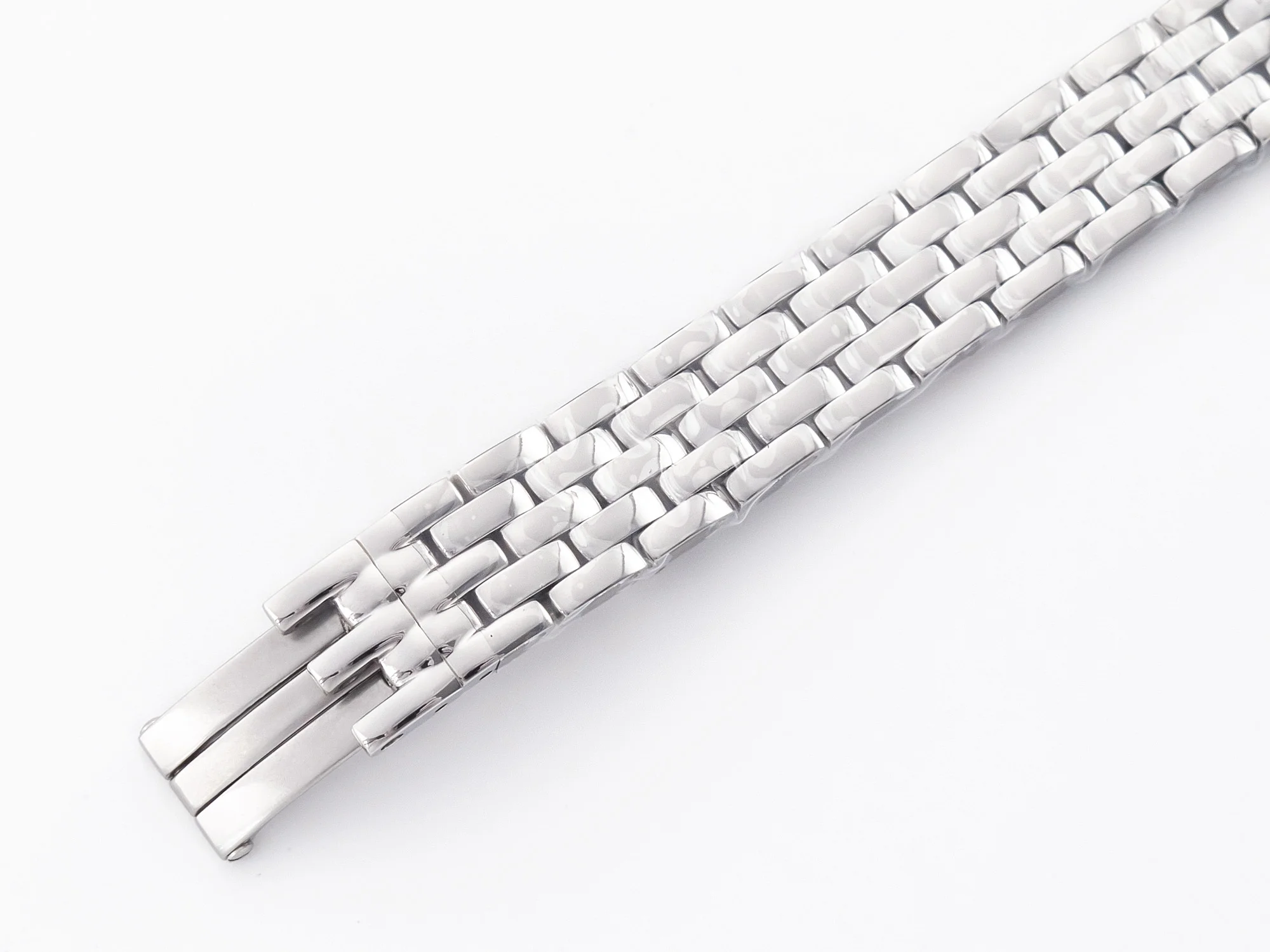 Panthère Secrete De Ladies 27mm SS BVF 1:1 Best Edition White Dial on SS Bracelet Ronda Quartz