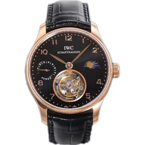 Portugese Tourbillon Black Dial on Rose Gold