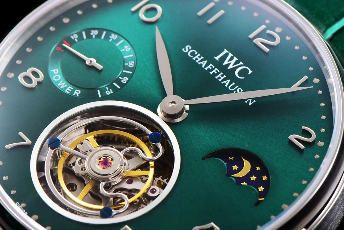 Portugese Tourbillon Green Dial on Steel