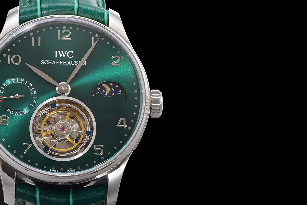 Portugese Tourbillon Green Dial on Steel