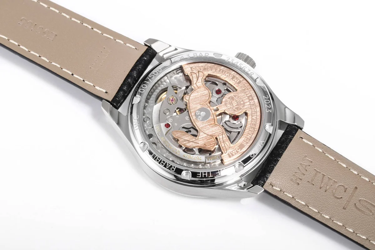 Portugieser Automatic 40 IW3583 Red Dial in Steel