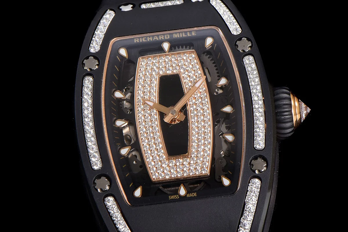 RM 007 Automatic Ladies Ceramique Noire Serti