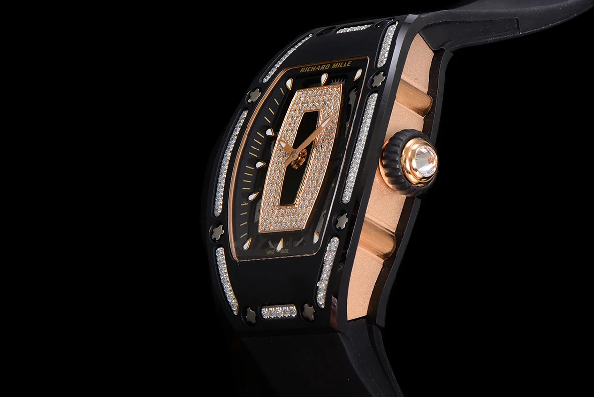 RM 007 Automatic Ladies Ceramique Noire Serti