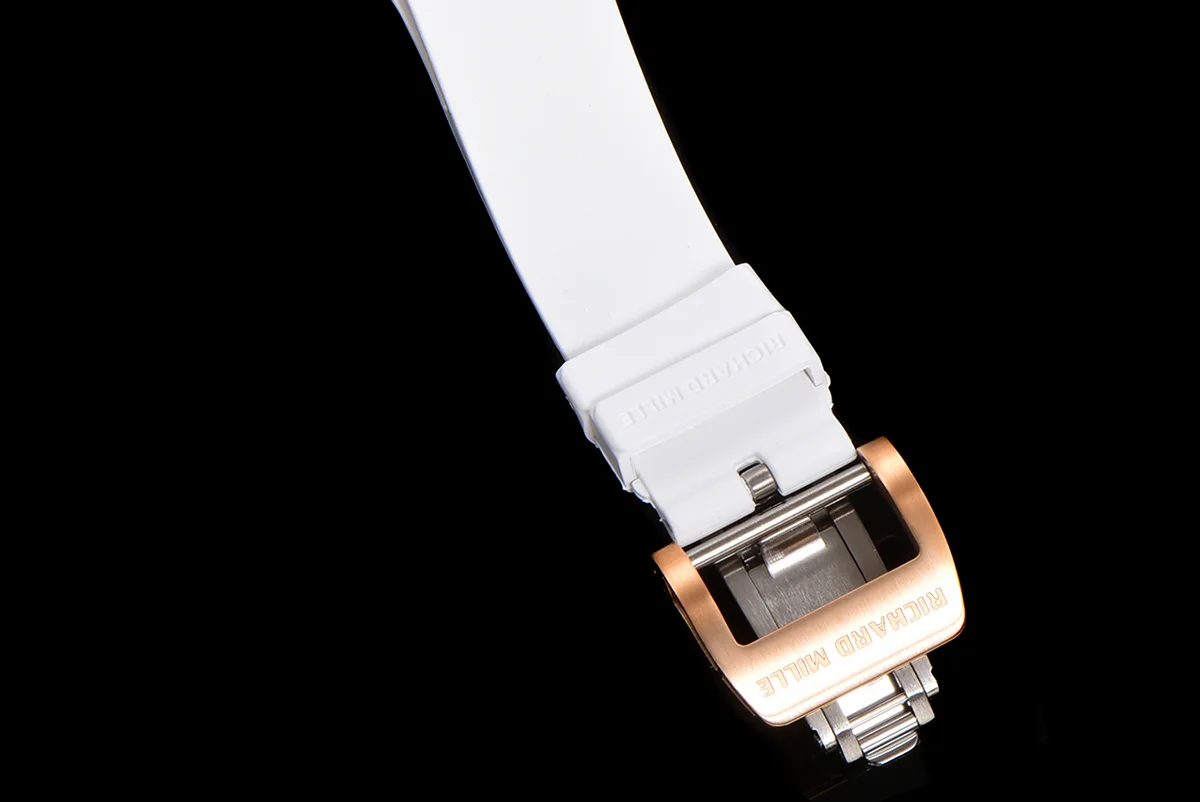 RM 007 Automatic Ladies White Ceramic Red Lips