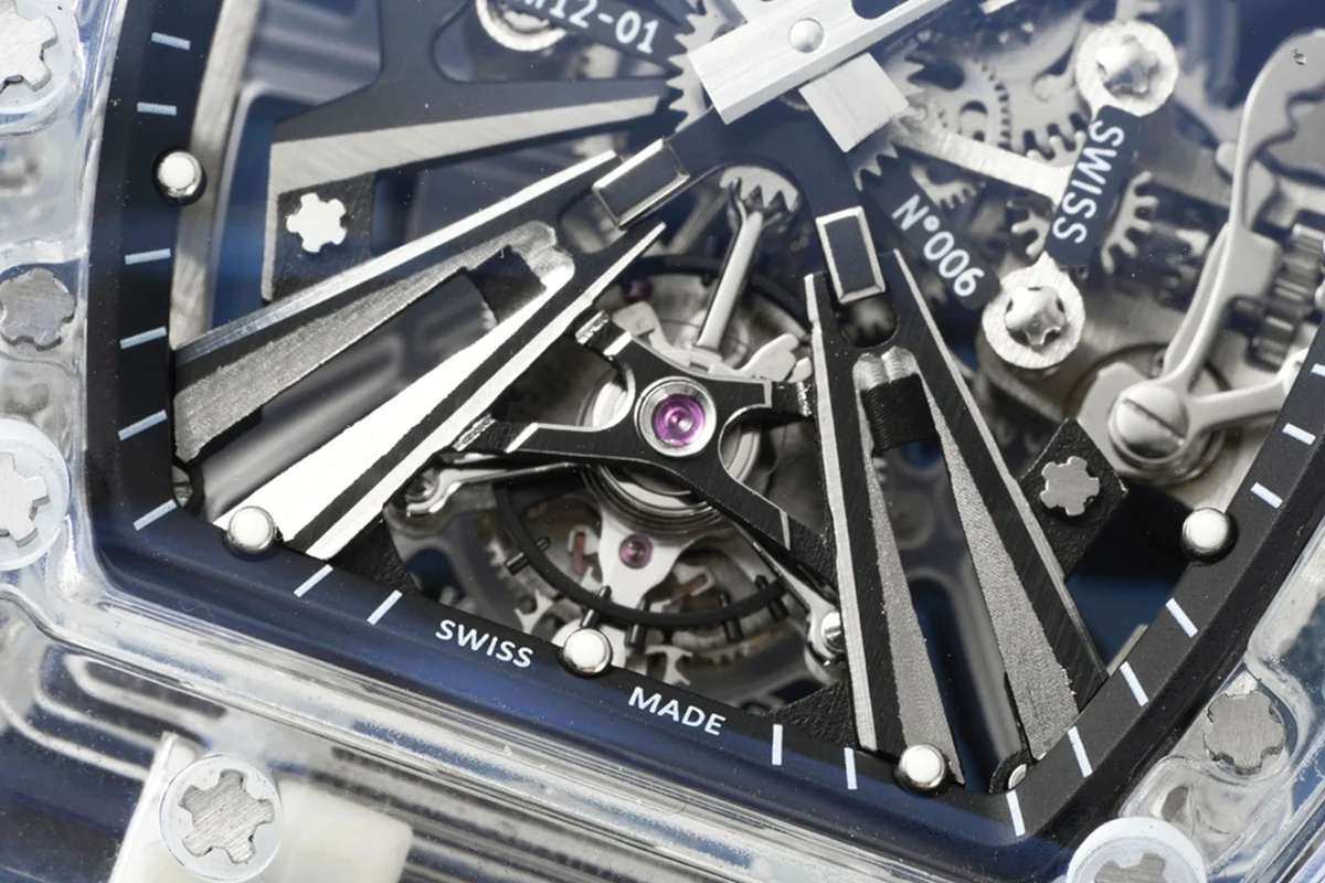 RM 012-01 Tourbillon Sapphire on Blue Rubber Strap