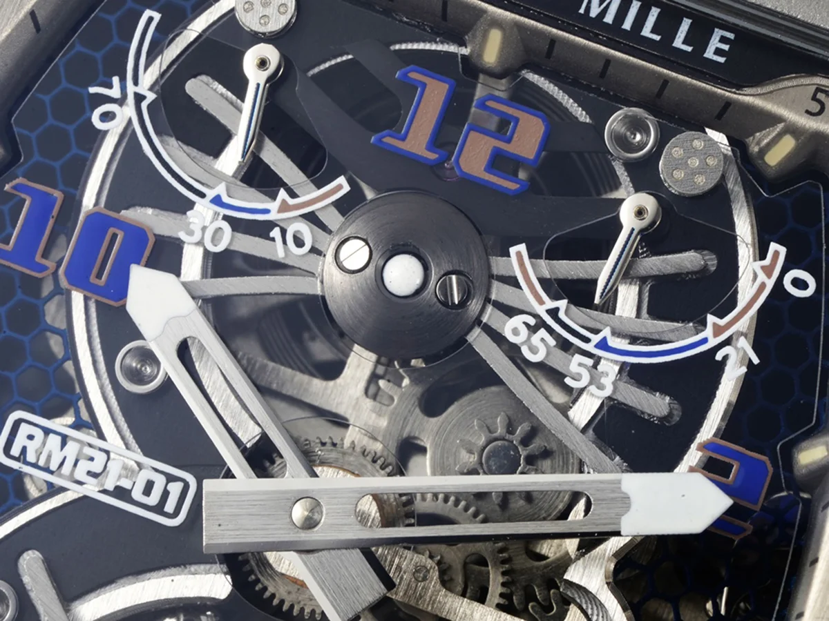 RM 021-01 Tourbillon Aerodyne on Black Rubber Strap