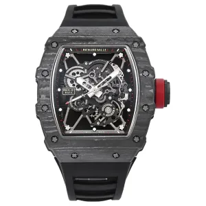 RM 035-01 Rafael Nadal NTPT Carbon on Black Rubber Strap