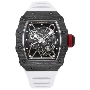 RM 035-01 Rafael Nadal NTPT Carbon White Rubber Strap