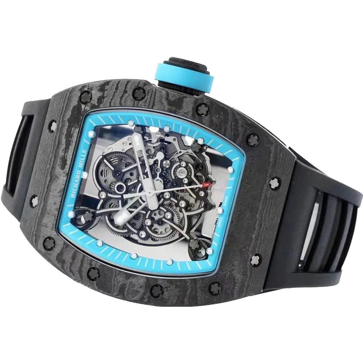 RM 055 Bubba Watson “Yas Marina Circuit” NTPT on Black Rubber Strap RMUL2