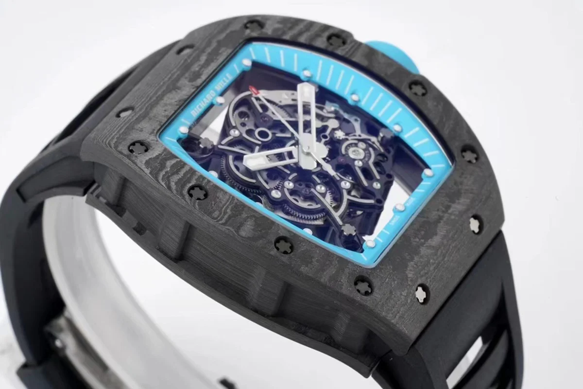 RM 055 Bubba Watson “Yas Marina Circuit” NTPT on Black Rubber Strap RMUL2