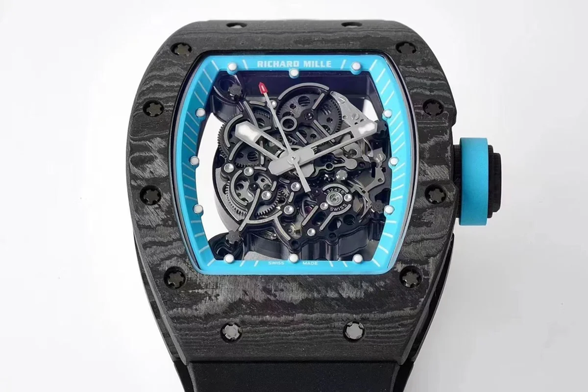 RM 055 Bubba Watson “Yas Marina Circuit” NTPT on Black Rubber Strap RMUL2