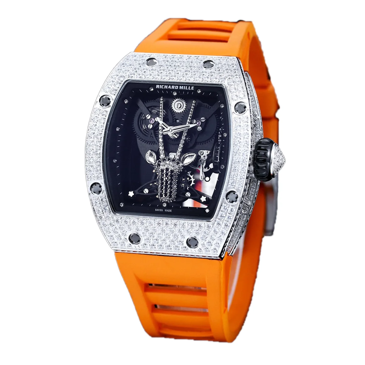 RM 51-05 Oryx Tourbillon in Steel with Diamond Bezel